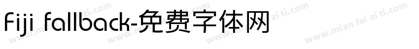 Fiji fallback字体转换